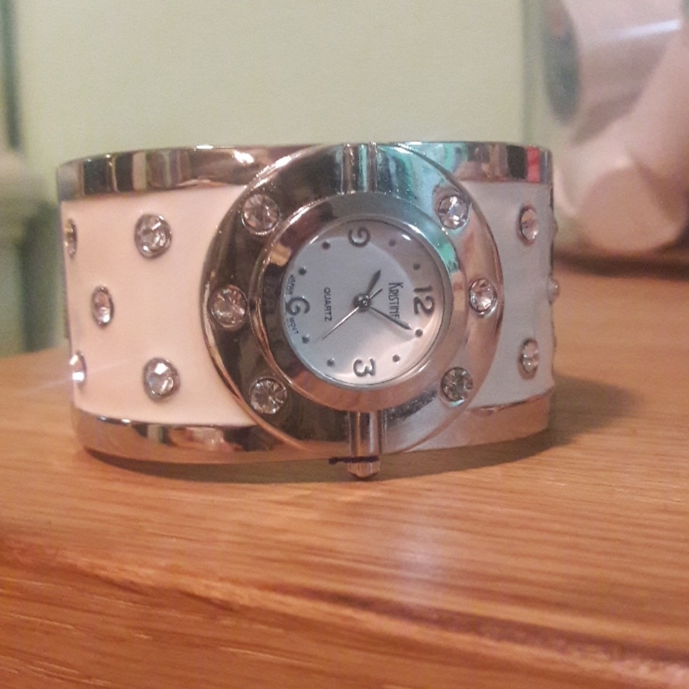 White Cuff Watch